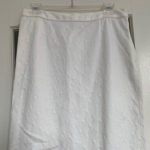 Milly White Pencil Skirt